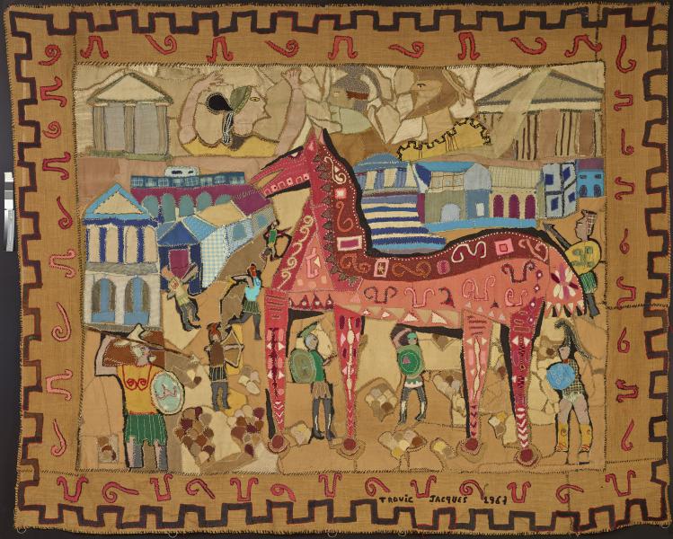 Jacques Trovic, le cheval de Troie, 240cm x 302cm, 1967.jpg